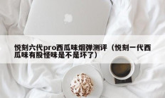 悦刻六代pro西瓜味烟弹测评（悦刻一代西瓜味有股怪味是不是坏了）